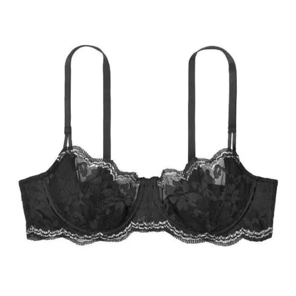 NWT Victoria’s Secret Dream Angel Wicked Push-Up without Padding Black Size 32D - Picture 13 of 14